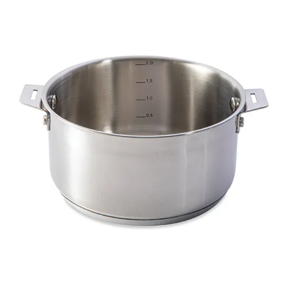 Casserole inox Clips’Inox sans manche 18 cm Mathon