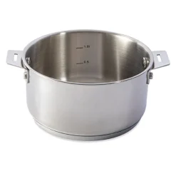 Casserole inox Clips’Inox sans manche 16 cm Mathon