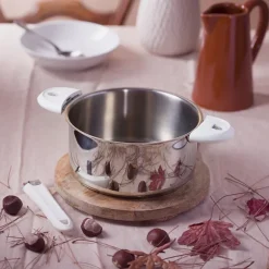 Casserole inox Mutine sans manche 16 cm Cristel