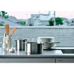 Casserole inox Strate sans manche 20 cm Cristel