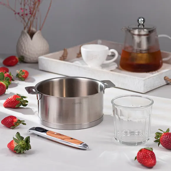 Casserole inox Strate sans manche 16 cm Cristel