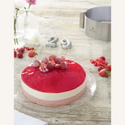 Cercle à gâteau extensible en inox 15,5 à 30 cm Mathon