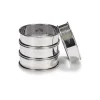 4 cercles à tarte inox 8 cm Patisse