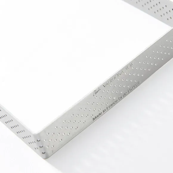 Cercle à tarte carré perforé 20 cm De Buyer