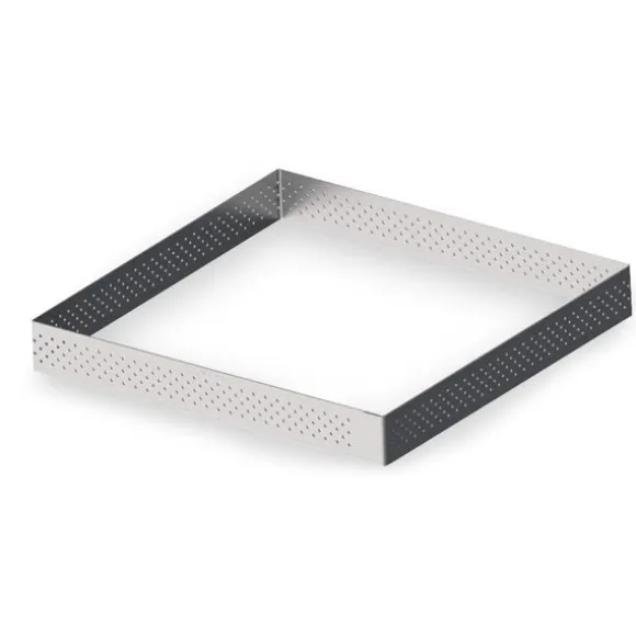 Cercle à tarte carré perforé 20 cm De Buyer