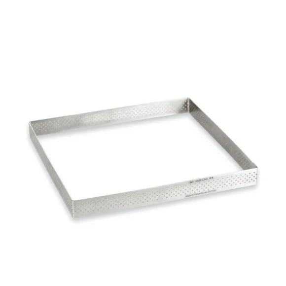 Cercle à tarte carré perforé 20 cm De Buyer