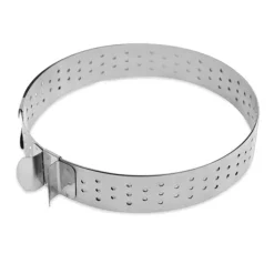 Cercle à tarte extensible perforé en inox Scrapcooking