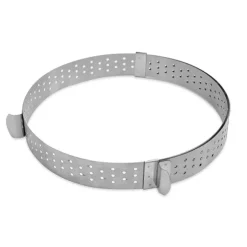 Cercle à tarte extensible perforé en inox Scrapcooking