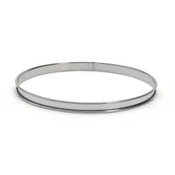 Cercle à tarte inox perforé 26 cm De Buyer