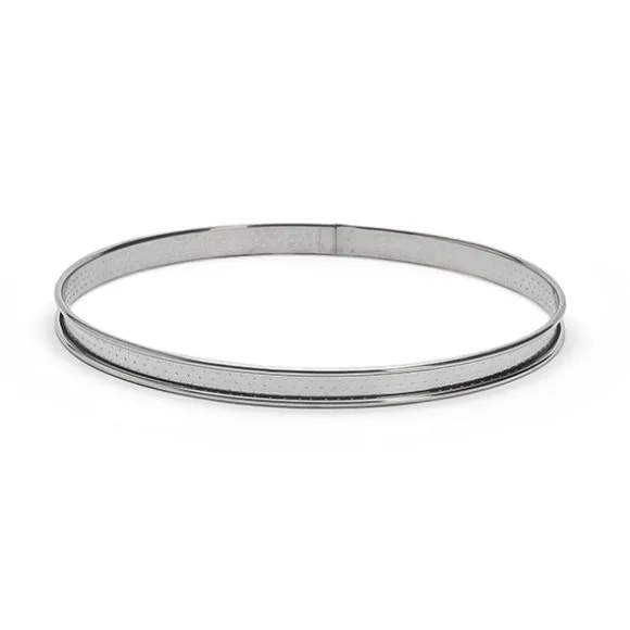 Cercle à tarte inox perforé 26 cm De Buyer