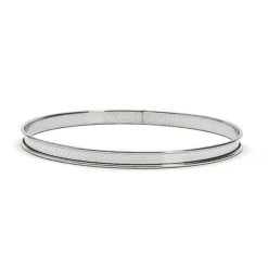 Cercle à tarte inox perforé 26 cm De Buyer
