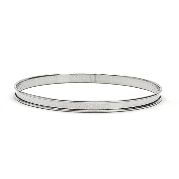 Cercle à tarte inox perforé 26 cm De Buyer