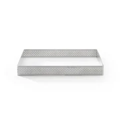 Cercle à tarte perforé carré 17,5 cm De Buyer