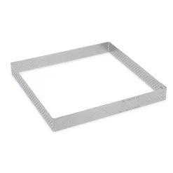 Cercle à tarte perforé carré 17,5 cm De Buyer