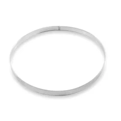 Cercle à tarte perforé en inox rond 28 cm Mathon