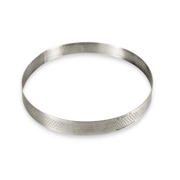 Cercle à tarte rond perforé 28,5 cm De Buyer