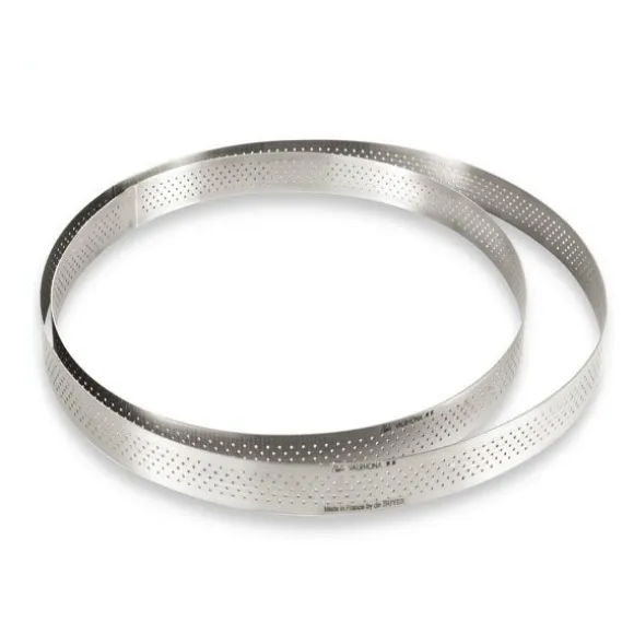 Cercle à tarte rond perforé 28,5 cm De Buyer