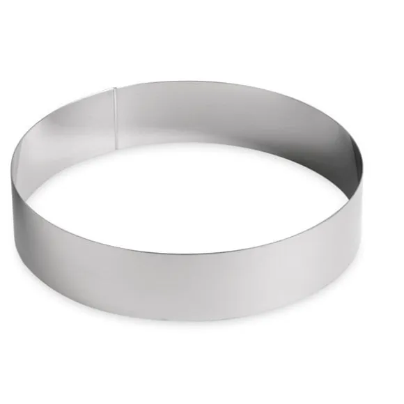 Cercle à vacherin inox 28 cm Gobel