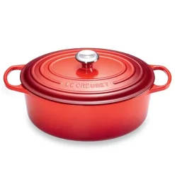 Cocotte fonte ovale cerise 31 cm Le Creuset