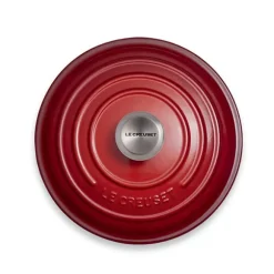 Cocotte fonte rond 24 cm cerise Le Creuset