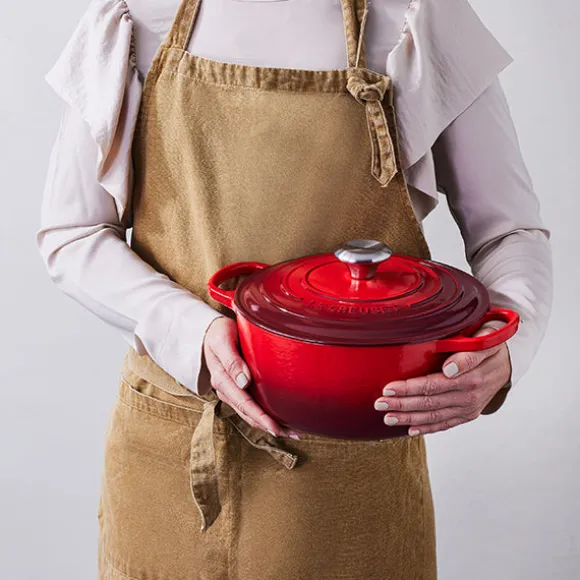 Cocotte fonte rond 20 cm cerise Le Creuset