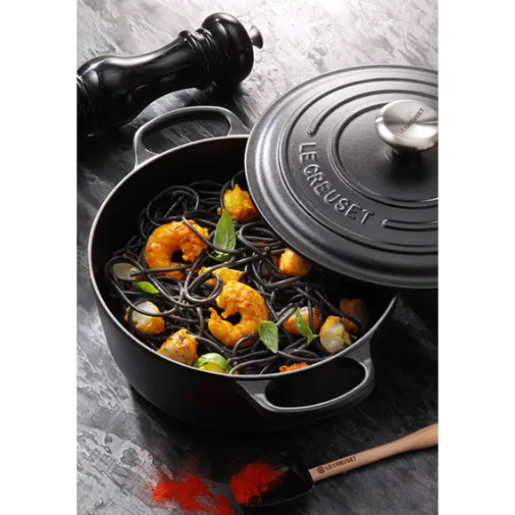Cocotte fonte rond 24 cm noir Le Creuset