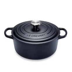 Cocotte fonte rond 24 cm noir Le Creuset