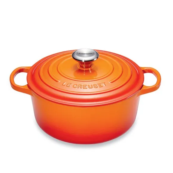 Cocotte fonte rond 24 cm volcanique Le Creuset