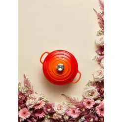 Cocotte fonte rond 26 cm volcanique Le Creuset