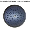 Cocotte légère ronde en fonte d'aluminium 24 cm 4,5 L coloris noir Mathon