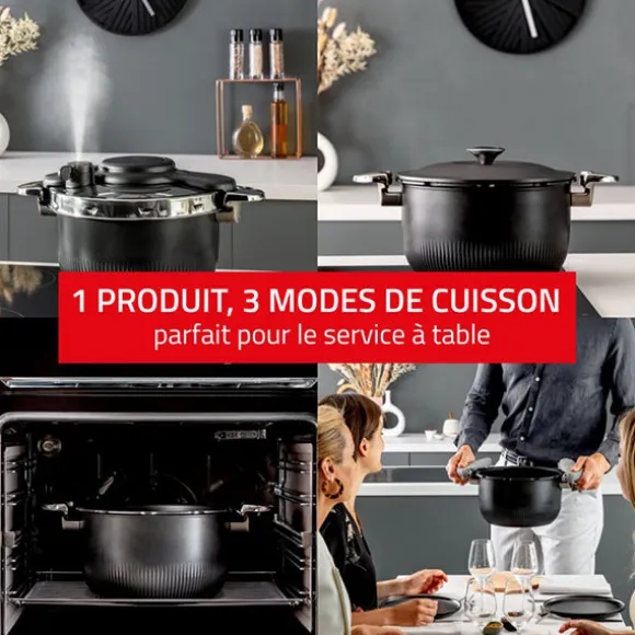 Cocotte-Minute® Clipso Tempo 3-en-1 6L Seb
