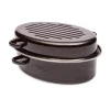 Cocotte roaster 38 cm acier émaillé Baumalu