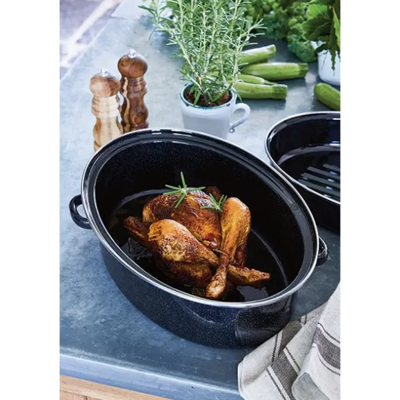 Cocotte roaster 38 cm acier émaillé Baumalu