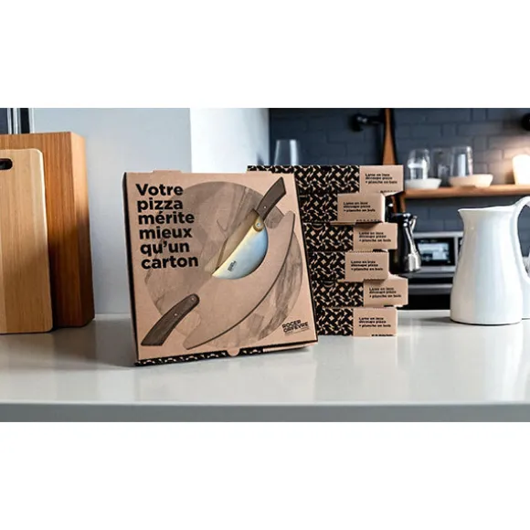 Coffret couteau Pizza Rocket et planche à pizza 33 cm Roger Orfèvre