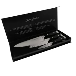 Coffret 3 couteaux de cuisine Massif inox de 9, 13 et 20 cm Jean Dubost