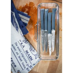Coffret 4 couteaux de table lame micro-dentée 11 cm Bon Appétit Plus anthracite Opinel