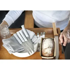 Coffret 4 couteaux de table lame micro-dentée 11 cm Bon Appétit Plus nuage Opinel