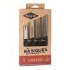 Coffret 4 couteaux Kraft classic pro noir Nogent