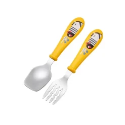 Coffret couverts pour enfants en inox jaune Cuitisan