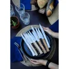 Coffret de 4 couteaux de table à lame lisse Facette olivier Opinel