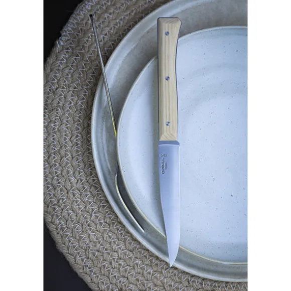 Coffret de 4 couteaux de table à lame lisse Facette frêne Opinel