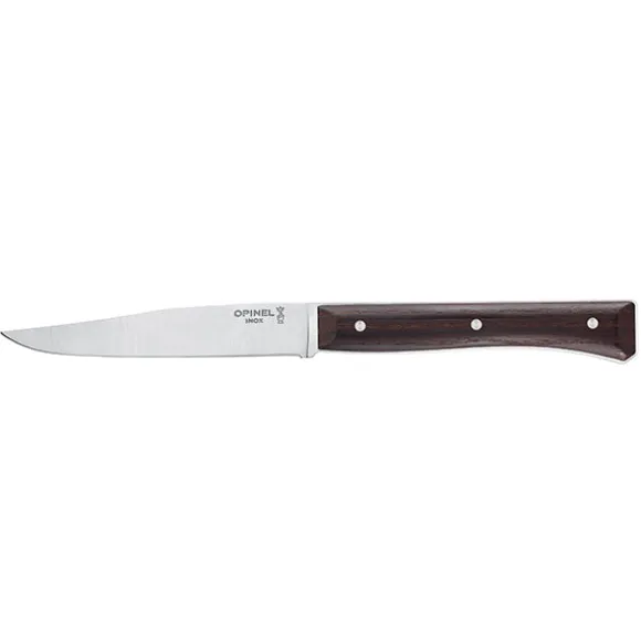 Coffret de 4 couteaux de table à lame lisse Facette frêne sombre Opinel