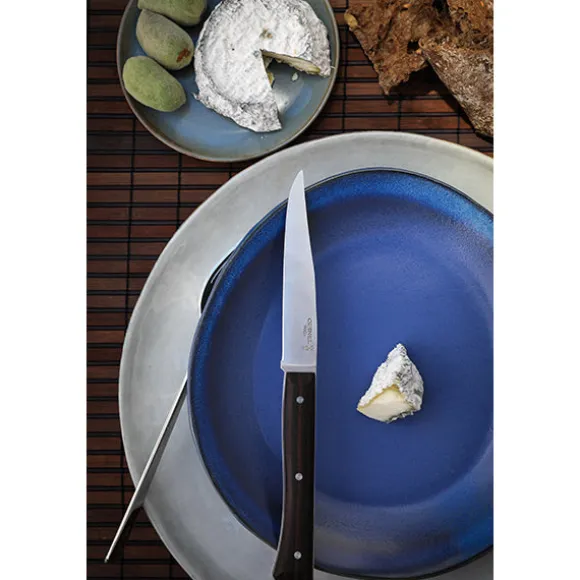 Coffret de 4 couteaux de table à lame lisse Facette frêne sombre Opinel