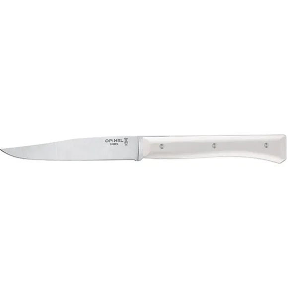 Coffret de 4 couteaux de table à lame lisse Facette blanc Opinel