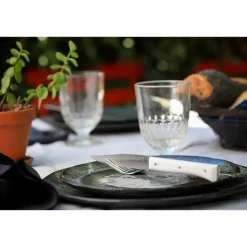Coffret de 4 couteaux de table à lame lisse Facette blanc Opinel