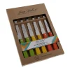 Coffret de 6 couteaux steak en bois de hêtre Tradition Colors Jean Dubost