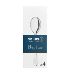 Coffret de 4 petites cuillères Perpétue inox Opinel
