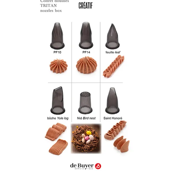 Coffret 6 douilles en Tritan Créatif De Buyer
