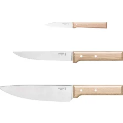 Coffret Trio N°118, N°120 et N°126 Parallèle lame inox 8, 16, 20 cm Opinel