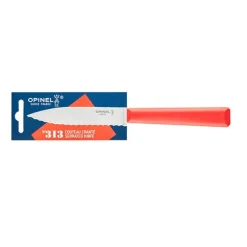 Couteau Cranté N°313 Essentiels+ Rouge 10 cm inox Opinel